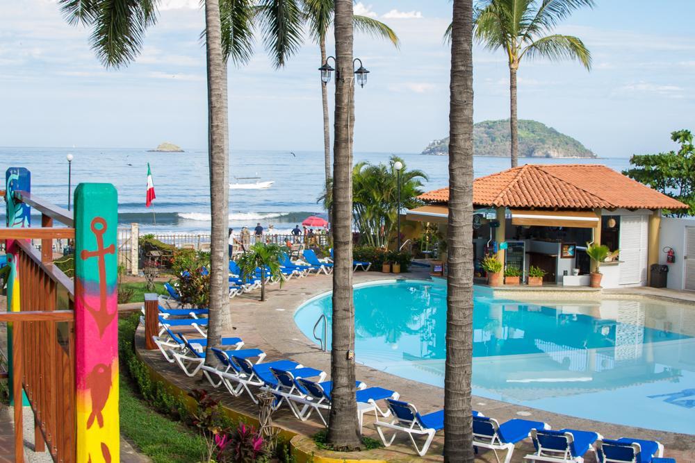 Cabanas Del Capitan Hotell Rincon de Guayabitos Exteriör bild