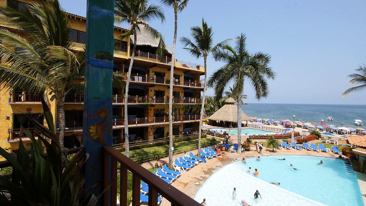 Cabanas Del Capitan Hotell Rincon de Guayabitos Exteriör bild