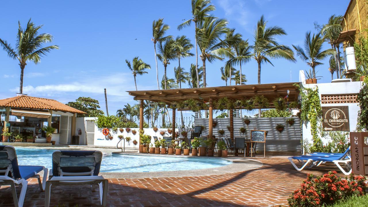 Cabanas Del Capitan Hotell Rincon de Guayabitos Exteriör bild