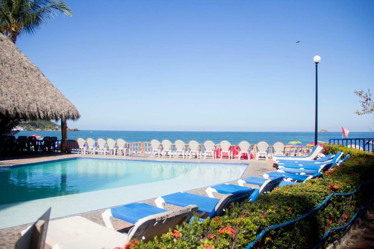 Cabanas Del Capitan Hotell Rincon de Guayabitos Exteriör bild